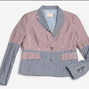 Brooks Brothers Pink and Blue Striped Blazer